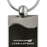 Dodge Challenger Rectangular Wave Key Chain Fob - Official Licensed