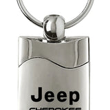 Jeep Cherokee Rectangular Wave Key Chain Fob - Official Licensed