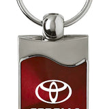 Toyota Corolla Rectangular Wave Key Chain Fob - Official Licensed