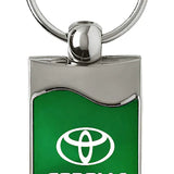 Toyota Corolla Rectangular Wave Key Chain Fob - Official Licensed