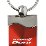 Dodge Dart Rectangular Wave Key Chain Fob - Official Licensed