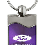 Ford Super Duty Rectangular Wave Key Chain Fob - Official Licensed