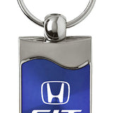 Honda Fit Rectangular Wave Key Chain Fob - Official Licensed