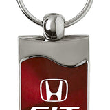 Honda Fit Rectangular Wave Key Chain Fob - Official Licensed