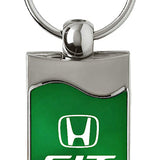 Honda Fit Rectangular Wave Key Chain Fob - Official Licensed