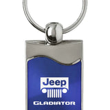 Jeep Gladiator Rectangular Wave Key Chain Fob - Official Licensed