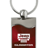 Jeep Gladiator Rectangular Wave Key Chain Fob - Official Licensed