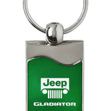 Jeep Gladiator Rectangular Wave Key Chain Fob - Official Licensed