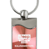 Jeep Gladiator Rectangular Wave Key Chain Fob - Official Licensed