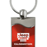 Jeep Gladiator Rectangular Wave Key Chain Fob - Official Licensed
