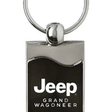 Jeep Grand Wagoneer Rectangular Wave Key Chain Fob - Official Licensed