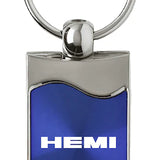 Mopar Hemi Rectangular Wave Key Chain Fob - Official Licensed