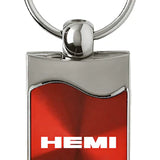 Mopar Hemi Rectangular Wave Key Chain Fob - Official Licensed