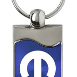 Mopar Rectangular Wave Key Chain Fob - Official Licensed