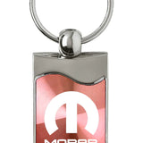 Mopar Rectangular Wave Key Chain Fob - Official Licensed