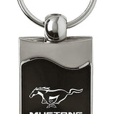 Ford Mustang Rectangular Wave Key Chain Fob - Official Licensed