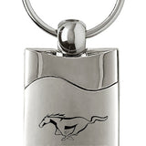 Ford Mustang Rectangular Wave Key Chain Fob - Official Licensed