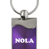 NOLA Rectangular Wave Key Chain Fob - Official Licensed