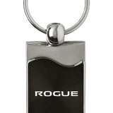 Nissan Rogue Rectangular Wave Key Chain Fob - Black - Official Licensed