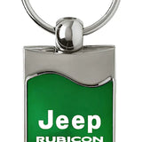 Jeep Rubicon Rectangular Wave Key Chain Fob - Official Licensed
