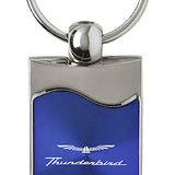 Ford Thunderbird Rectangular Wave Key Chain Fob - Official Licensed