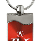 Acura TLX Rectangular Wave Key Chain Fob - Official Licensed