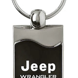 Jeep Wrangler Rectangular Wave Key Chain Fob - Official Licensed