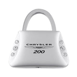 Chrysler 200 Jeweled Purse Key Chain Fob - Silver - Official Licensed