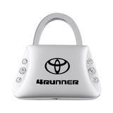 Toyota 4Runner Jeweled Purse Key Chain Fob - Silver - Official Licensed