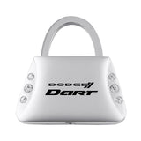 Dodge Dart Jeweled Purse Key Chain Fob - Silver - Official Licensed