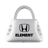 Honda Element Jeweled Purse Key Chain Fob - Silver - Official Licensed