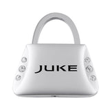 Nissan Juke Jeweled Purse Key Chain Fob - Silver - Official Licensed