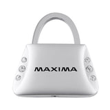 Nissan Maxima Jeweled Purse Key Chain Fob - Silver - Official Licensed