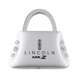 Lincoln MKZ Jeweled Purse Key Chain Fob - Silver - Official Licensed