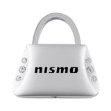 Nissan Nismo Jeweled Purse Key Chain Fob - Silver - Official Licensed