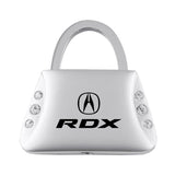 Acura RDX Jeweled Purse Key Chain Fob - Silver - Official Licensed