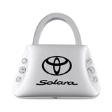 Toyota Solara Jeweled Purse Key Chain Fob - Silver - Official Licensed