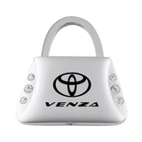 Toyota Venza Jeweled Purse Key Chain Fob - Silver - Official Licensed