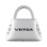 Nissan Versa Jeweled Purse Key Chain Fob - Silver - Official Licensed