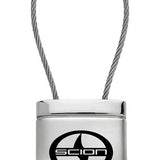 Scion Satin-Chrome Cable Key Chain Fob - Silver - Official Licensed