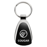 Cougar Teardrop Key Chain Fob - Black - Official Licensed