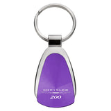 Chrysler 200 Teardrop Key Chain Fob - Purple - Official Licensed