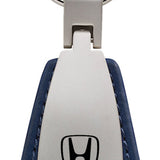 Honda Fit Leather Teardrop Key Chain Fob - Blue - Official Licensed