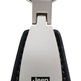Jeep Gladiator Leather Teardrop Key Chain Fob - Official Licensed