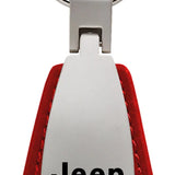 Jeep Grand Cherokee Leather Teardrop Key Chain Fob - Official Licensed