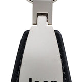 Jeep Wrangler Leather Teardrop Key Chain Fob - Official Licensed