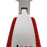 Jeep Wrangler Leather Teardrop Key Chain Fob - Official Licensed