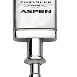 Chrysler Aspen Satin-Chrome Valet Key Chain Fob - Silver - Official Licensed