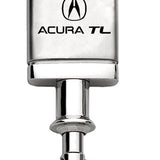 Acura TL Satin-Chrome Valet Key Chain Fob - Silver - Official Licensed