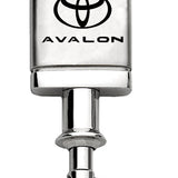 Toyota Avalon Satin-Chrome Valet Key Chain Fob - Silver - Official Licensed